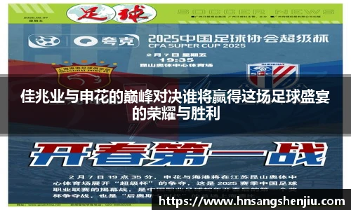 佳兆业与申花的巅峰对决谁将赢得这场足球盛宴的荣耀与胜利